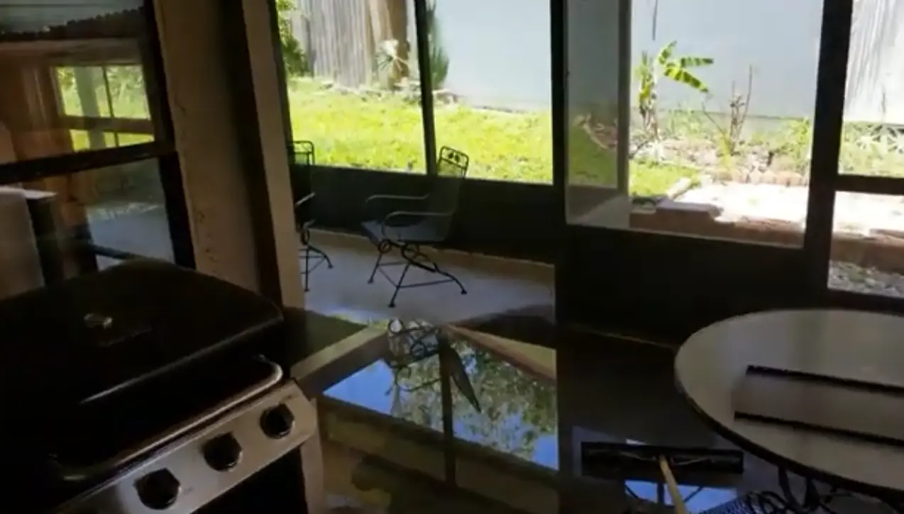 AWM Water Damage Restoration technician conducting a licensed water damage inspection