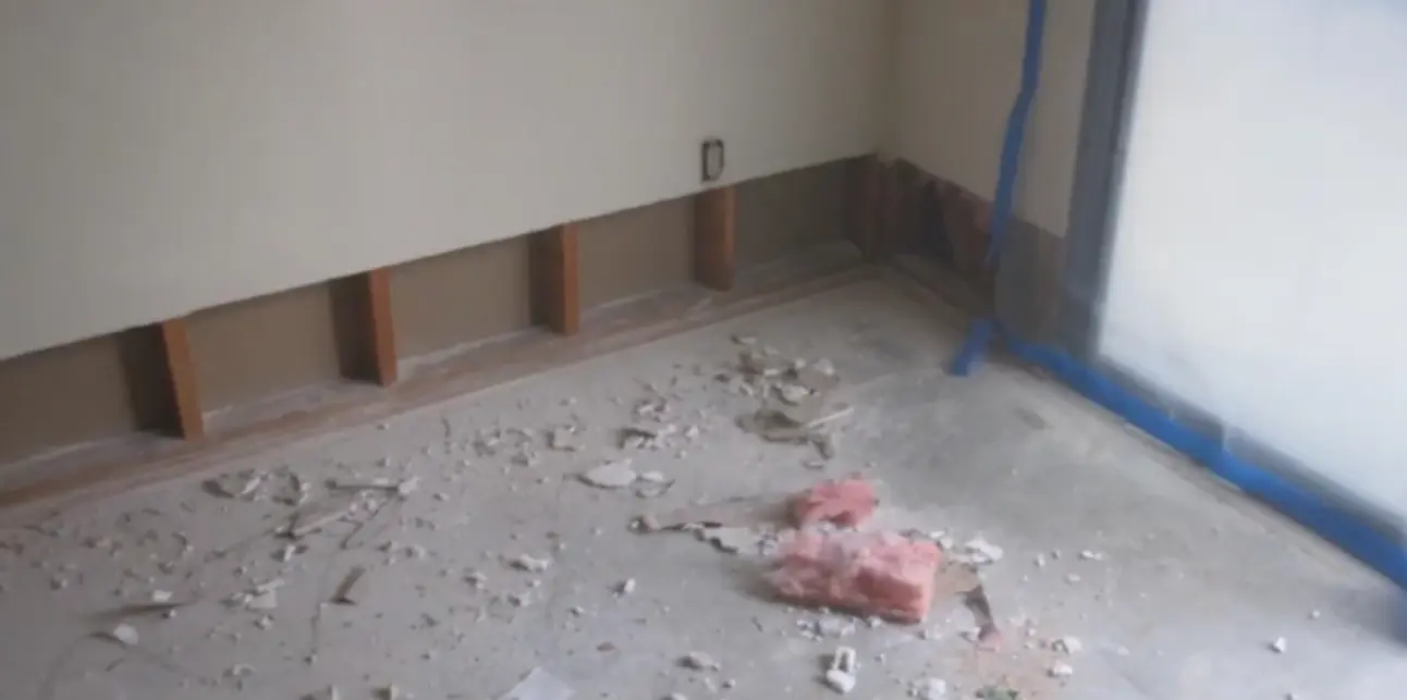AWM Water Damage Restoration crew working on a Los Angeles restoration project
